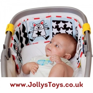 Fold-Out Baby Activity Book with Pram Clips